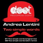 cover: Andrea Lentini - Two Simple Words