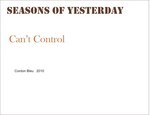 cover: Seasons Of Yesterday - Can't Control