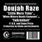 cover: Doujah Raze - Little More Time