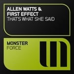 cover: Allen Watts & First Effect - That's What She Said