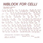 cover: Phill Niblock - Niblock For Celli/Celli Plays Niblock