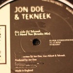 cover: Jon Doe & Tekneek - I Need You