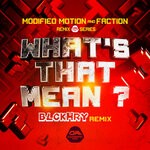 cover: Faction|Modified Motion - Whats That Mean (BlckHry Remix)