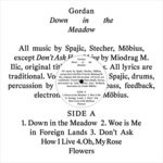 cover: Gordan - Down In The Meadow