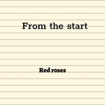 cover: Red R0ses - From The Start