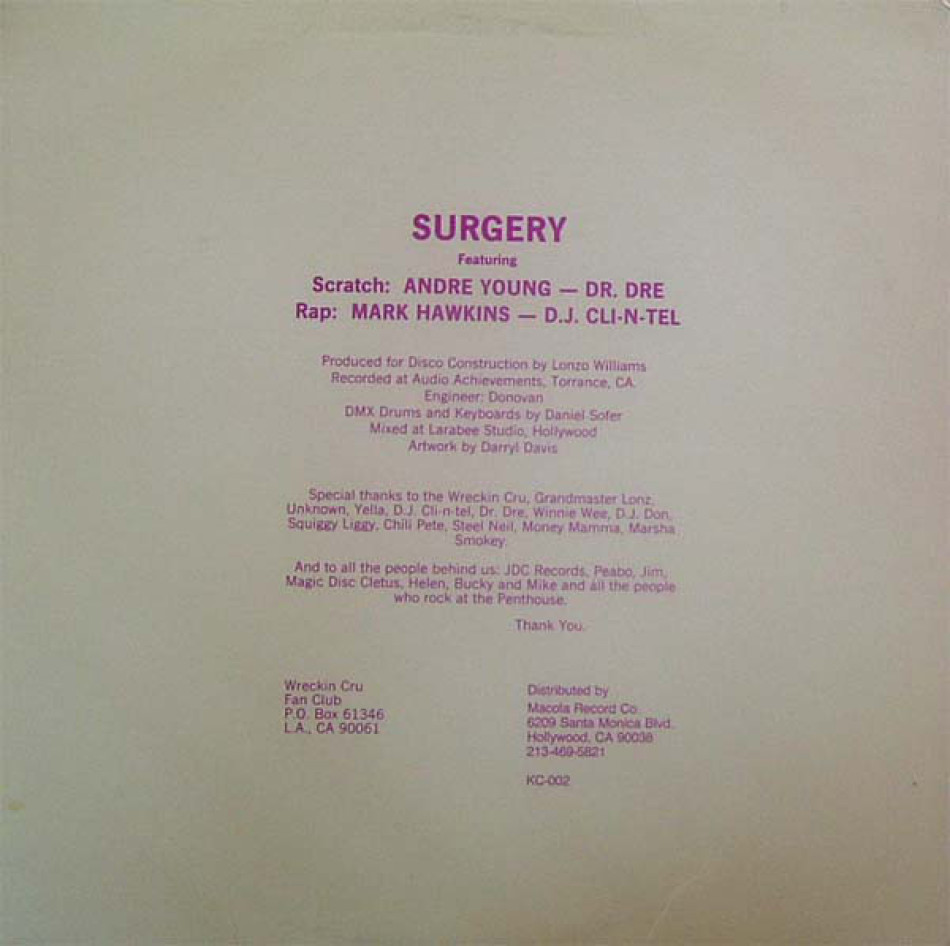 World Class Wreckin Crew Surgery 12inch Clone Nl