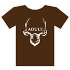 Adult. - Adult. Antlers Shirt brown