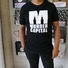 Murdercapital - Murder Capital Logo T-Shirts (White Print Front and Back)