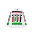 The Trilogy Tapes - STRIPES LONGSLEEVE WHITE