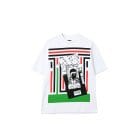 The Trilogy Tapes - STRIPES STRIP T-SHIRT WHITE