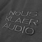 Nous'klaer Audio - Oversized Black T-Shirt w/ Embroidery