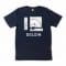 Delsin - Delsin Label Stamp, Denim Blue w/ White Print - Size S