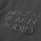 Nous'klaer Audio - Oversized Black T-Shirt w/ Embroidery